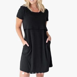 Eleanora Bamboo Maternity & Nursing Lounge Dress
